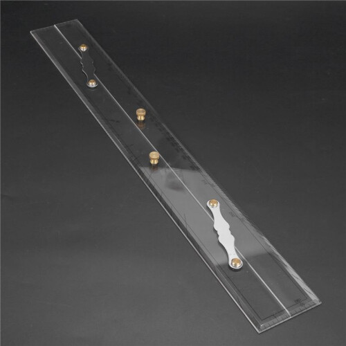 2X Marine Ruler Parallel Ruler Nautical Charts Parallel Ruler Mapping Points to Pull Parallel Ruler 600MM 2