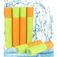 4-delige kinderwaterpistoolset, 35 cm gemengde kleuren schuimwaterpistool strandspeelgoed waterstraalpistool