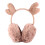 (23X22 cm,Coffee)1 Pc Foldable Warm Ear Covers Winter Fluffy Earmuffs 1