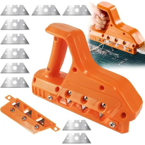 placo Planer, placo Cutter, Εργαλείο πλάνης γυψοσανίδας, 45 και 60 Edge Trimmer με 10 ανταλλακτικέ