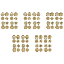 80Pcs/Set Metal Decor Sticker Flower of Life Children's Day Gifts 7 Chakra Copper Tower Orgonite Stickers