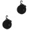 2Pièces Pochette Nylon Noir Étanche Pour Stockage 2
