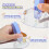 8 PCS Double Sided Tape Roller, Adhesive Scrapbook Tape Roller 80 Ft   Tape Runner Foldable Tapes 4