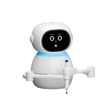 Clock Version Wonderful Companion Drawing Robot AI Early Education Toy Speaker for Children with 150 Card