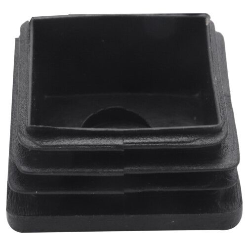 400 Pcs Plastic Square Blanking End Caps Tube Inserts 25mm x 25mm 2