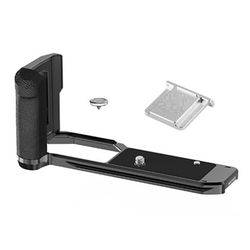 Handgrip L Shape Leather Grip for   Retro Formfitting Thin Camera Mounting Baseplate with Built in Handle