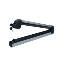 Ski Roof Rack for Subaru Baja 20022006, Lockable Aluminum Snowboard Carrier with Sliding Retractable Base