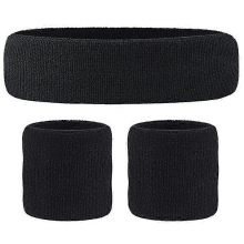 Ademende katoenen zweetband, polsband, hoofdband, comfortabel, zeer elastisch, geschikt voor hardlopen en fitness. Zweetabsorberend.