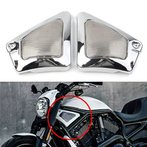 1Pair L&R Front Airbox Frame Neck Side Cover for  V-Rod VRSCD VRSCDX VRSCA 2002-2017, A 1