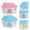 2Pcs Hamster House Plastic Hideout Toy Multi-Color Small Pet Hut 4