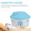 2Pcs Hamster House Plastic Hideout Toy Multi-Color Small Pet Hut 11