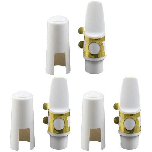3Pièces Têtes Saxophone Accessoires Blancs Haute Densité Son Clair 1
