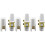 3Pièces Têtes Saxophone Accessoires Blancs Haute Densité Son Clair 4