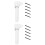 2Pièces Mélangeur D'encre ABS Blanc Léger Avec 5 Bâtons Pour Usage Pro 5