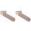 2Pcs Grey Silicone Handle Sleeve Door Protector Cushions Impact Noise 2