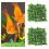 2pcs Plastic Aquatic Grass Aquarium Decor Green 3