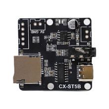 CX-SF5B Serial Port Control Voice Playback Module MP3 Music Player Serial Control Voice Module Support TF Card U-Disk A