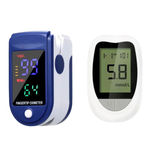 Draagbare bloedglucosemeter - Compacte gezondheidstracker met duidelijk display.