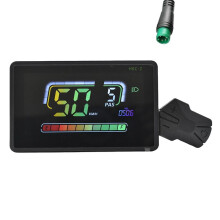 Medidor de Velocidad para Bicicleta Eléctrica H6C-2 con Pantalla LCD, Velocímetro y Panel UART para Bicicleta Eléctrica de Montaña de 5 Pines.