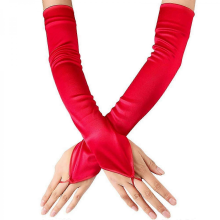 Avondhandschoenen voor dames, feesthandschoenen, lange vingerloze handschoenen, clubarmhandschoenen, vrijgezellenfeest, kostuum, podiumhands