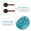 1Set Percussion Instrument Tongue Drum Musical Instrument 8