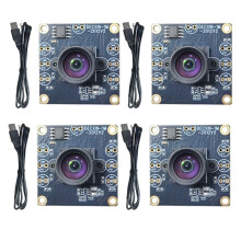 4PCS 100 Degree Camera Module 1MP OV9732 1280x720 USB Free Driver Manual Focus with 2 Meter Cable for WinXP/7/8/10