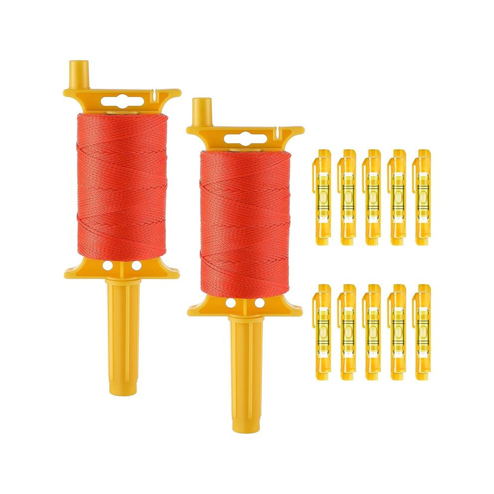 2 Pack Mason- With Handle, Twisted 540 Ft 18 Reloadable Reel With 10 Built In Levels, Braided Nylon 6034266168703