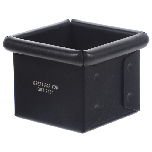 Durable Black Aluminum Mini Toast Pan Nonstick Kitchen Bread Mold 2