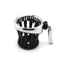 Motorcycle Cup Holder Off-Road Bike Bottle Holder for Road Glide Ultra Classic Drink Cup Holder(Silver & Black)