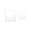 2Pcs Square Lace Stamp Blocks Acrílico Transparente 10X10+5X5 1