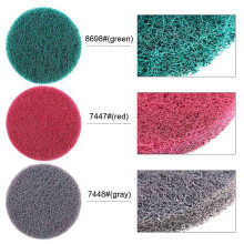 32Pièces de 5 Pouces 3 Couleurs Différentes Peu Puissance Brosse Brosse à Récurer Kit de Nettoyage de Tampon de Récurage