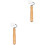 2Pcs White Wooden Handle Wallpaper Roller for Seam and Construction 3