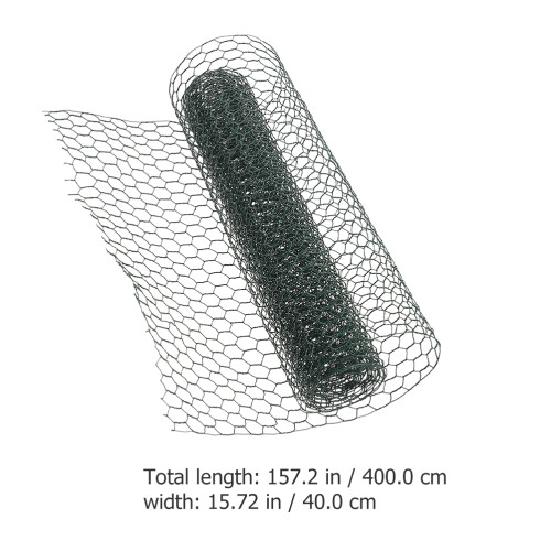 Wire Mesh Fencing Garden Wire Hexagonal Green 1set 1