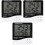3Pcs Small Electronic Thermometer Clock White Indoor Digital Alarm 3