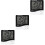 3Pcs Small Electronic Thermometer Clock White Indoor Digital Alarm 5