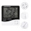 3Pcs Small Electronic Thermometer Clock White Indoor Digital Alarm 10
