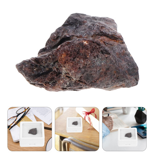 3 Count Stone Iron Meteorite Specimen Child Decoration Teaching Tool 1