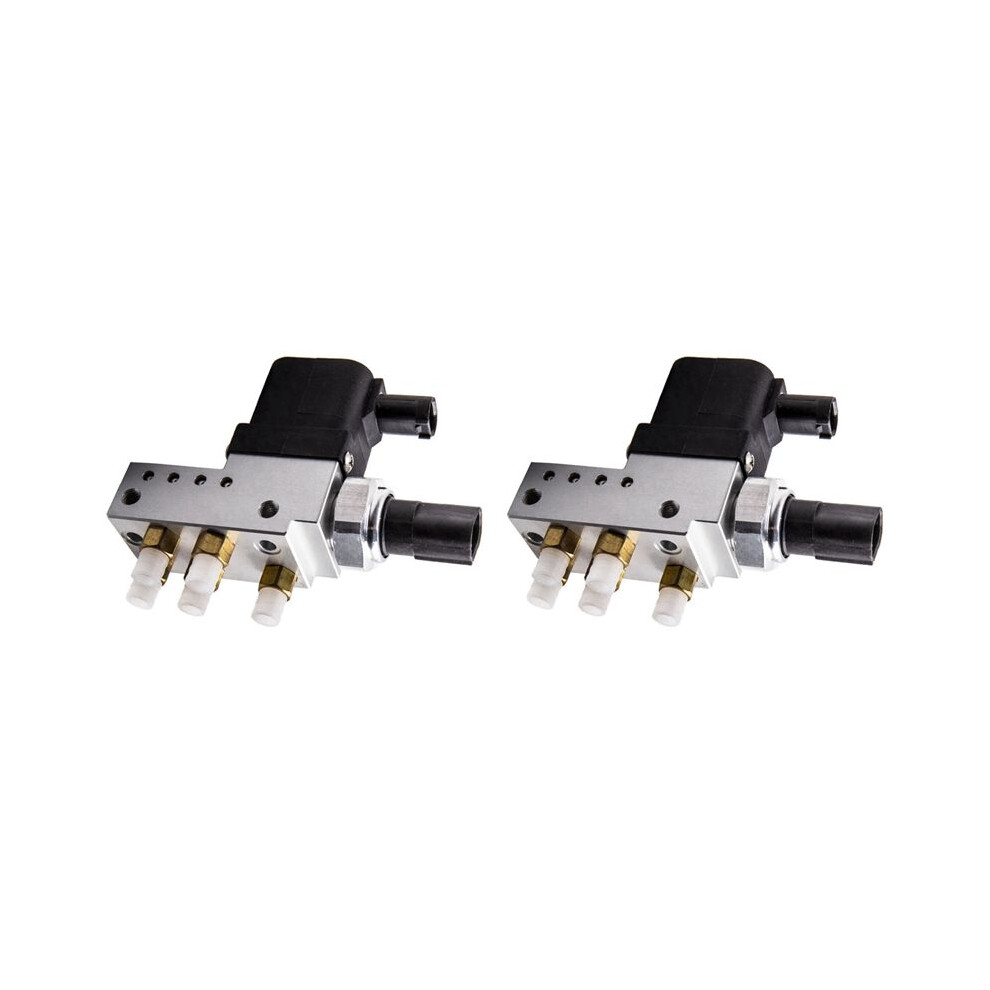 2X Car Air Suspension Compressor Valve Block Control Unit A2113200158 For W211 E320 E500 E55 Cls55 E63 Black/Silver 6034032747569