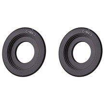 2X Schwarzes C Mount Objektiv für 4/3 Adapter E-P1 E-P2 E-P3 G1 GF1 GH1 G2 GF2 GH2 G3 Gf3 C-M4 / 3