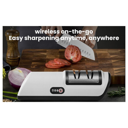 Kitchen Electric Knife Sharpener Multifunctional Automatic 4 Gears Electric Knife Sharpener Kitchen Accessories Yellow 1