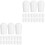 200St PVC Hanger End Tip Covers Wit Draad Bescherming Accessoires 5