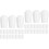 200St PVC Hanger End Tip Covers Wit Draad Bescherming Accessoires 6