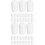 200St PVC Hanger End Tip Covers Wit Draad Bescherming Accessoires 7