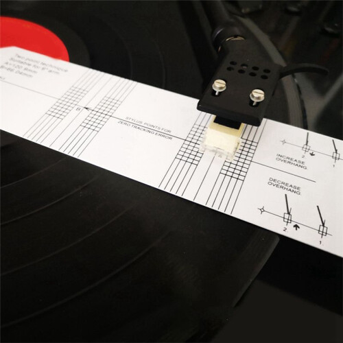 Vinyl Cartridge Stylus Alignment Protractor Angle Calibration Gauge Tool Phonograph Adjustment Detection Ruler 1