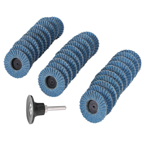 2 set 50mm 2 Inch Flap Disc Sanding Disk for Rolor Roll Lock Abrasive Tools 1