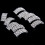 10 Stuks Gewelfde Strass Lint Gespen Schuifgespen 3