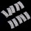10 Stuks Gewelfde Strass Lint Gespen Schuifgespen 4
