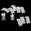 10 Stuks Gewelfde Strass Lint Gespen Schuifgespen 5