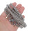 2Pcs Iron Chain Purse Strap Silver Durable Metal Bag Decorative Chain 6