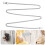 2Pcs Iron Chain Purse Strap Silver Durable Metal Bag Decorative Chain 9